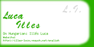 luca illes business card